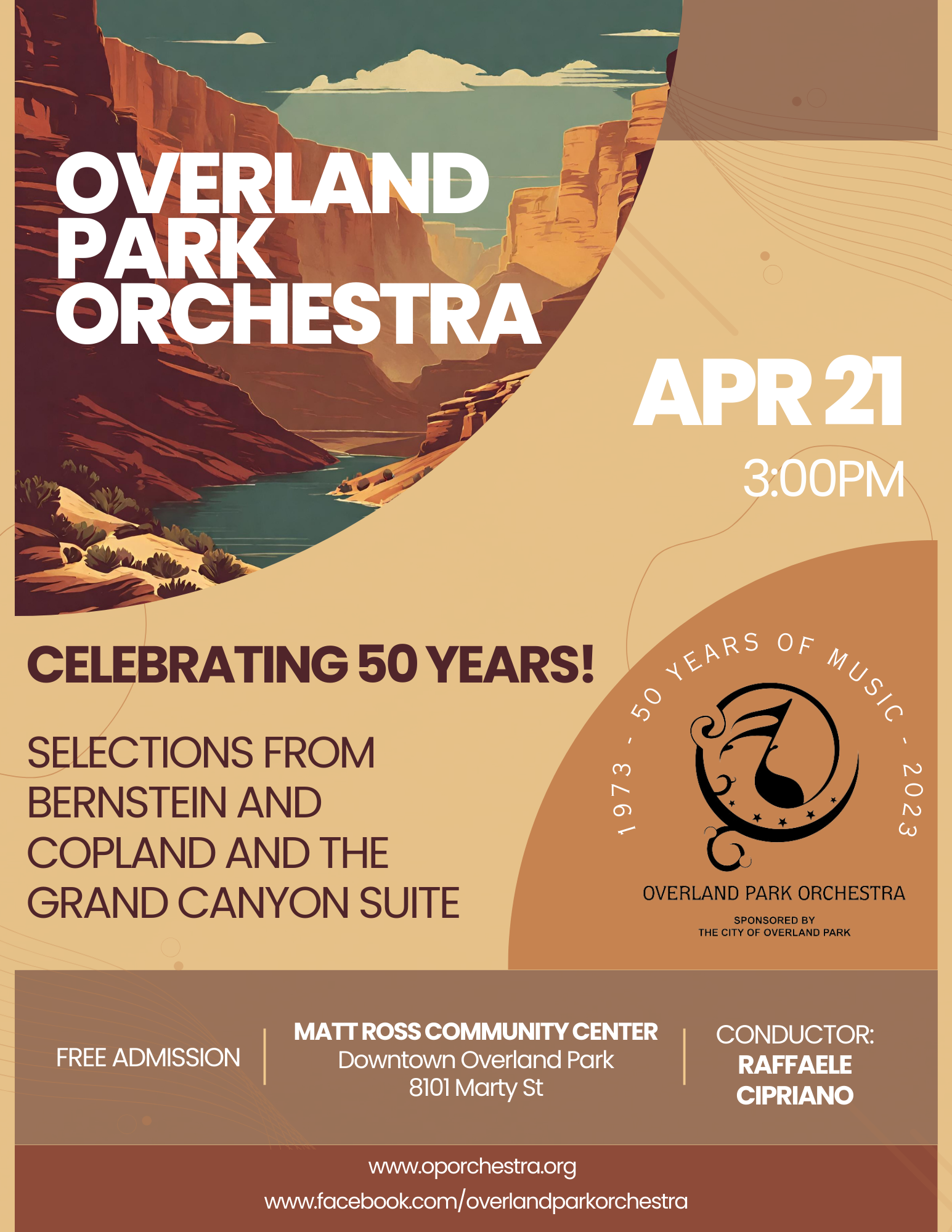 This is an image of opo april concert poster